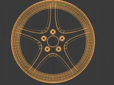 Viva performance MK-18 Ocean Alloy rim 3D model
