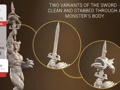 Lion O from Thundercats STL files for 3d printing by CG Pyro 3D print model
