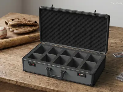 Graded Card Storage Case with Foam Insert Black 3D model
