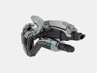Me2 Gun Geth Plasma Shotgun 3D model