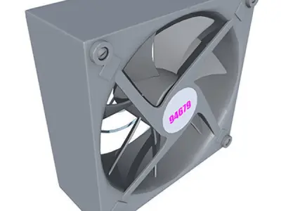 Small Computer Fan 3D model