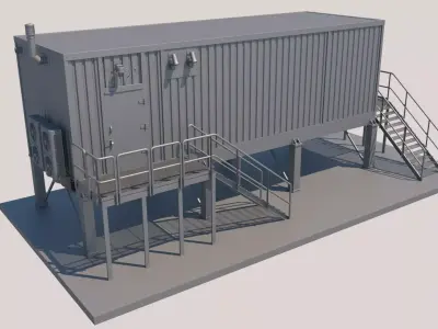Technical structure 3D model