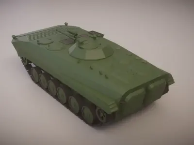 Simple BMP-1 IFV Low-poly 3D model