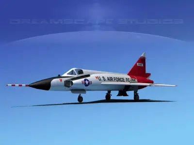 Convair F-102 Delta Dagger V05 USAF 3D model