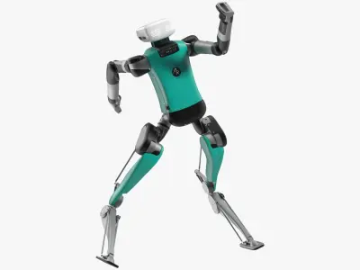Digit Robot Rigged for Maya 3D model