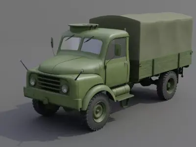 Hanomag AL 28  Low-poly 3D model