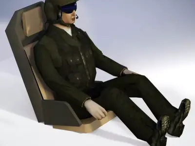 Military Pilot 3D model