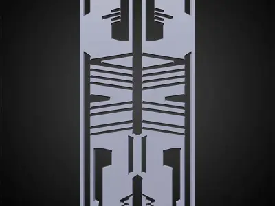 Sci-fi Panels Base Mesh Pack Low-poly 3D model