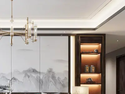 restaurant Chinese style New 3D model