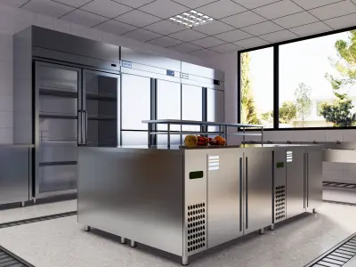 Commercial Kitchen 2 3D model
