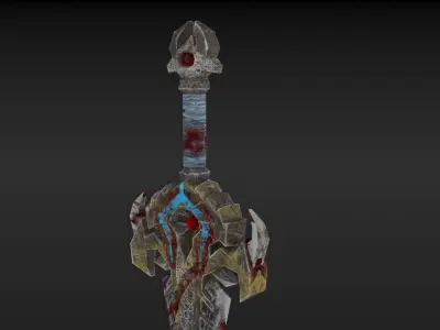 Viking Sword  Low-poly 3D model