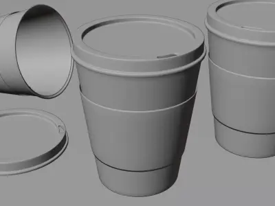 Coffee Cup Free low-poly 3D model get