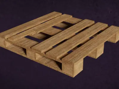 Pallets Wood Series Fiber Relics Content Group3 N1-5 3D model