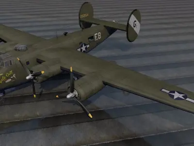 Consolidated B-24J Liberator 3D model