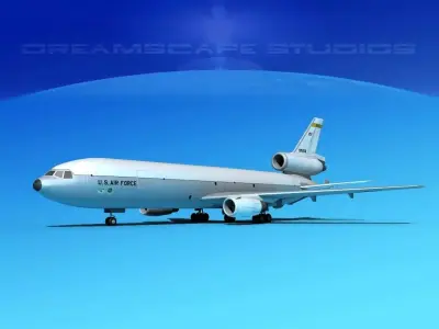 McDonnell Douglas KC-10 USAF 3 3D model