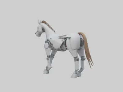 Robot version of a horse model 3D model