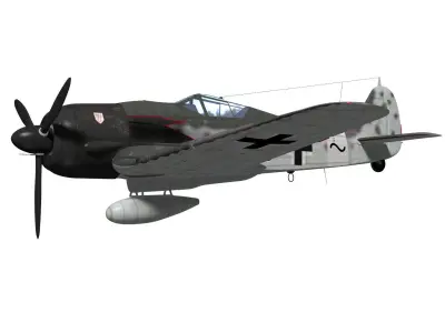 Focke Wulf Fw190 A8 R7 3D model