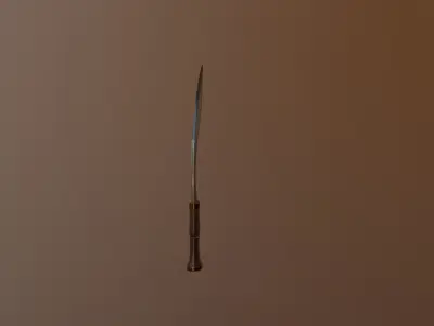 Kukri Tactical Knife Low-poly 3D model