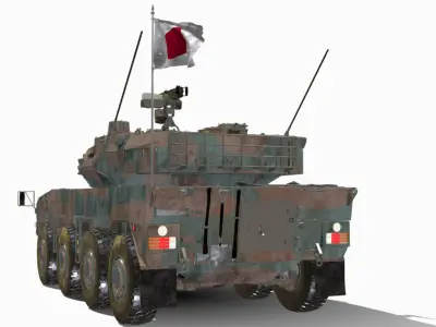 TYPE 16 MCV 8X8 Low-poly 3D model