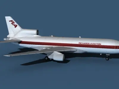 Lockheed L-1011-50 Richards Aviation 3D model