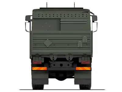 Military truck XT R500 8x8 flatbed body 2022 3D model