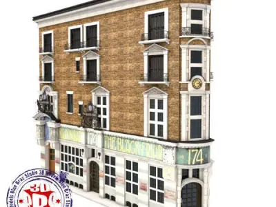 English Pub 3D model