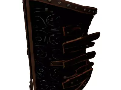 Ornate Fantasy Metal Torso Armor 3D model