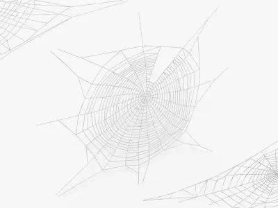 Spider Webs Collection 3D model