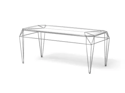 FREE Contemporary Steel Table Free 3D model