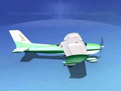 Cessna 172 Skyhawk STOL V07 3D model