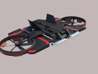 Drone The Wandering Earth Low-poly 3D model