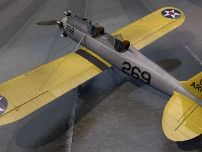Ryan PT-22 Recruit 3D model