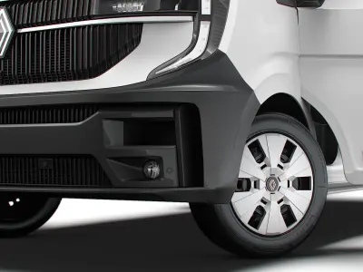 Renault Master L4H3 CrewCab Van HQ Interior 2024 3D model