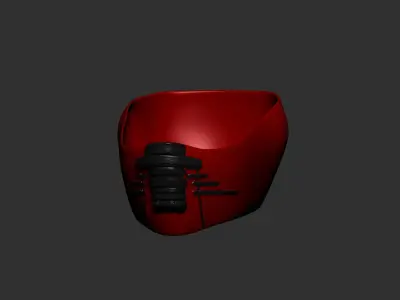 helmet high poly sculpt 3d printable ver 7 3D model 3D model 225