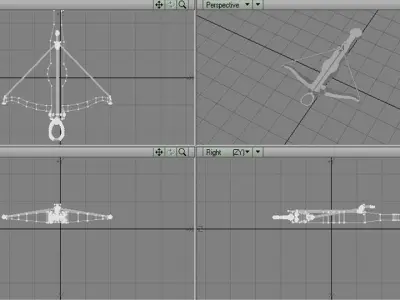 Crossbow - Medieval Type 2 3D model