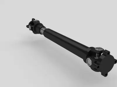 Drive Shaft Low-poly 3D model