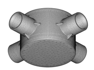 Classic Electrical Junction Box Low-poly 3D model