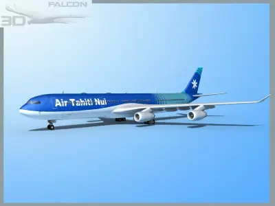 Falcon3D A340-600 Air Tahiti Nui 3D model