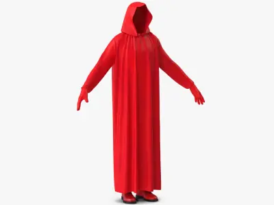 Hooded Costume 16 3D model