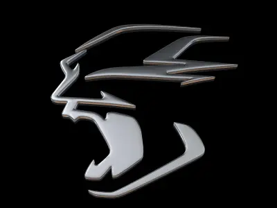 Dodge Charger Daytona logo 3D model