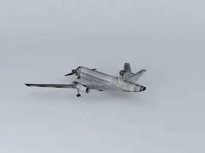 Template Cadillac FTS Business Jet Free 3D model