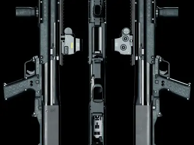 Kel-Tec KSG  Bullpup-Shotgun  John Wick Edition Low-poly 3D model