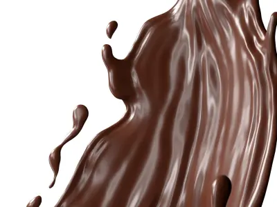Chocolate Splash Free 001 3D model