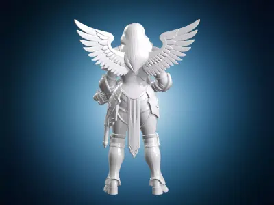 Sisters of Battle Figurine 3D Print Model 3D print model