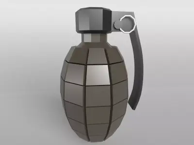 Grenade v1 004 Low-poly 3D model