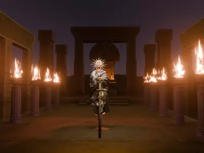 Temple Animation 3D model