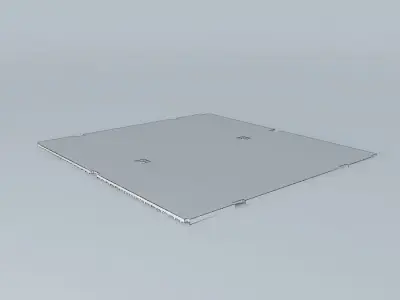 Industrial detail plate Free 3D model