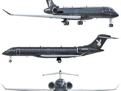 Playboy Big Bunny airplane 3D model