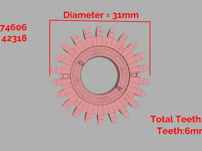 mobius Gear Free 3D print model