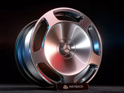 Wheel Mercedes Maybach Monoblock 3D model